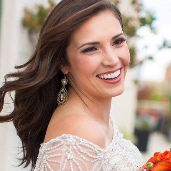 Chloe and Isabel crystal and pearl earrings - Picture 3 of 7